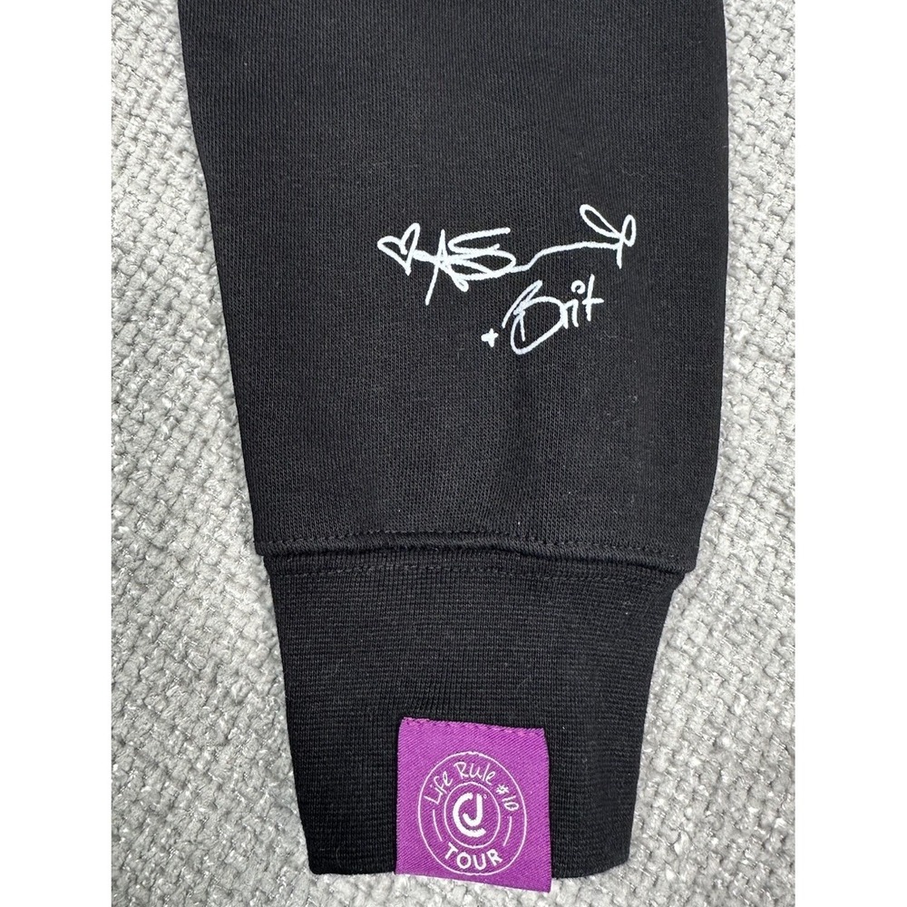 Crime Junkie Sweatshirt Adult Small Black Life Rule 10 Tour Podcast Crewneck - Picture 9 of 12